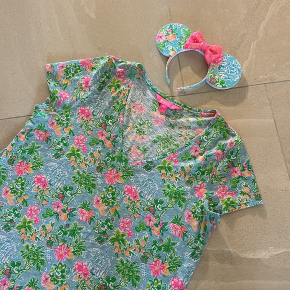 RARE DISNEY / LILLY PULITZER  SIZE XL (And, EARS TO MATCH!) - Picture 4 of 8